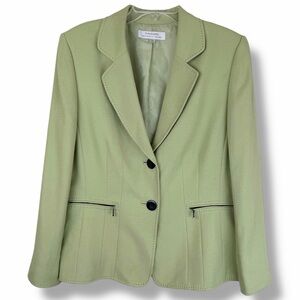 Tahari by Arthur S. Levine Light Moss Green Vintage Blazer Suit Jacket size 16
